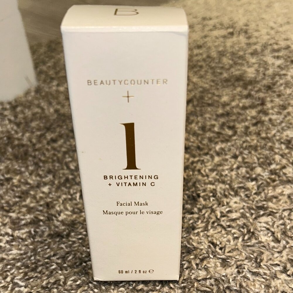 BeautyCounter Brightening + Vitamin C Facial Mask NIB 2 Fl Oz